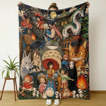 Studio Ghibli Anime Cartoon Blanket