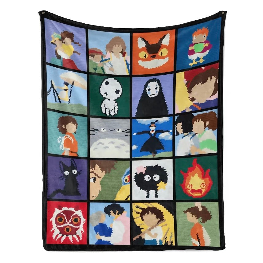Studio Ghibli Anime Cartoon Blanket
