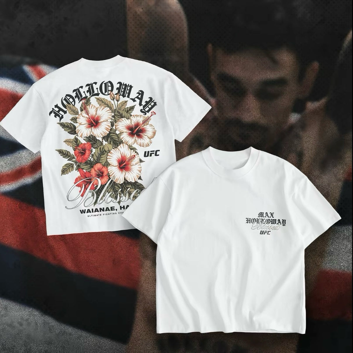 Max Holloway "Blessed" Hawaii Hibiscus UFC T-Shirt/Sweatshirt/Hoodie