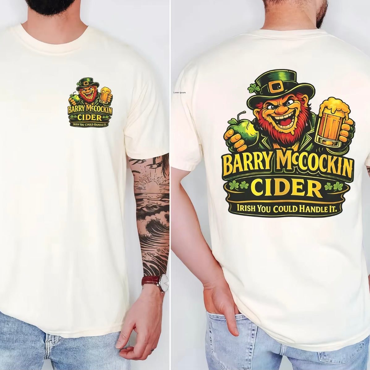 Barry McCockin Cider St. Patrick's Day Funny T-Shirt/Sweatshirt/Hoodie