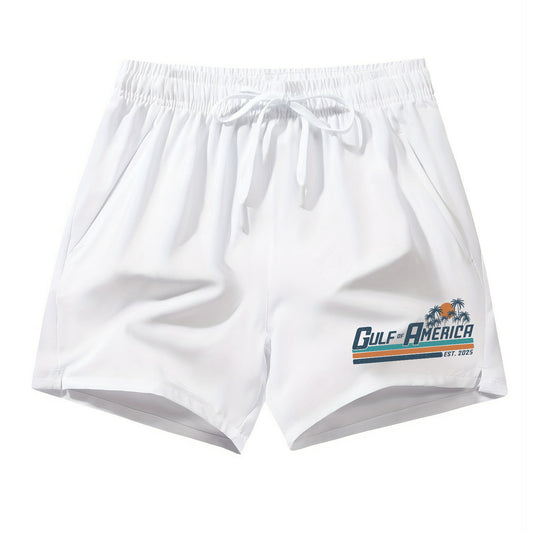 Gulf of America Drawstring Waist Shorts