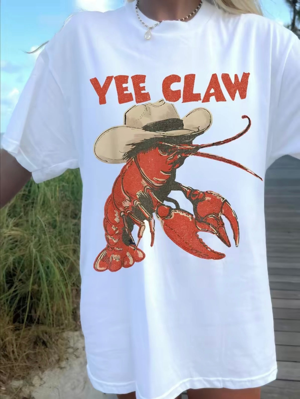 Yee Claw Western Lobster Funny T-Shirt/Sweatshirt/Hoodie