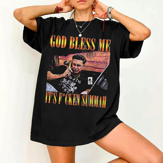 God Bless Me It's F*cken Summah Retro 90's T-Shirt/Sweatshirt/Hoodie