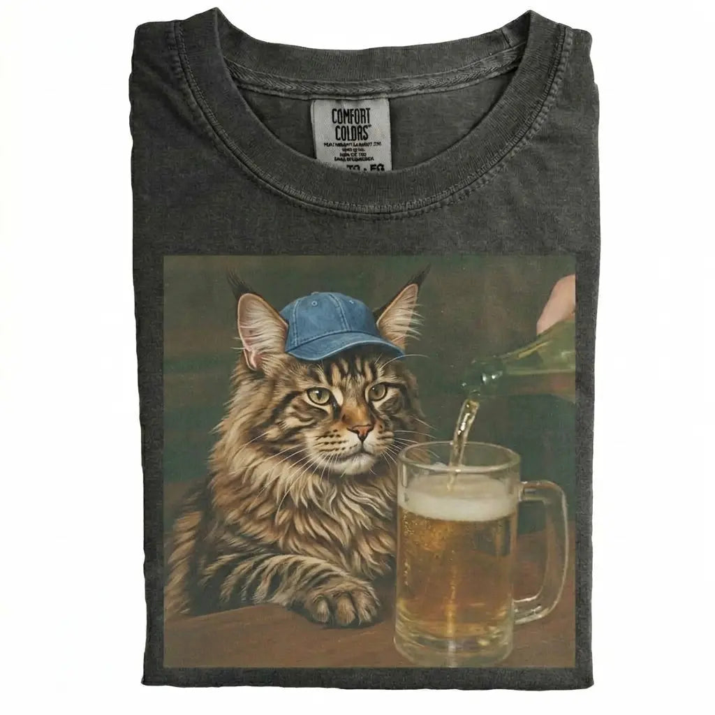 Cat Drinking Beer Meme T-Shirt/Sweatshirt/Hoodie