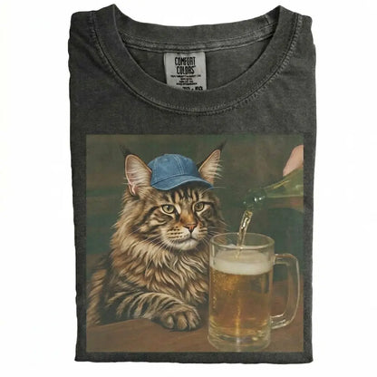 Cat Drinking Beer Meme T-Shirt/Sweatshirt/Hoodie