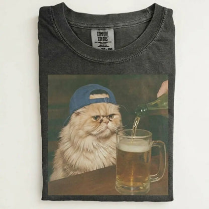 Cat Drinking Beer Meme T-Shirt/Sweatshirt/Hoodie