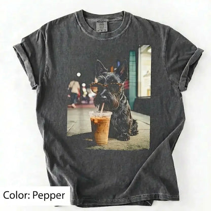 Dog Drinking Iced Coffee Meme Gift for Dog Lovers T-Shirt/Sweatshirt/Hoodie