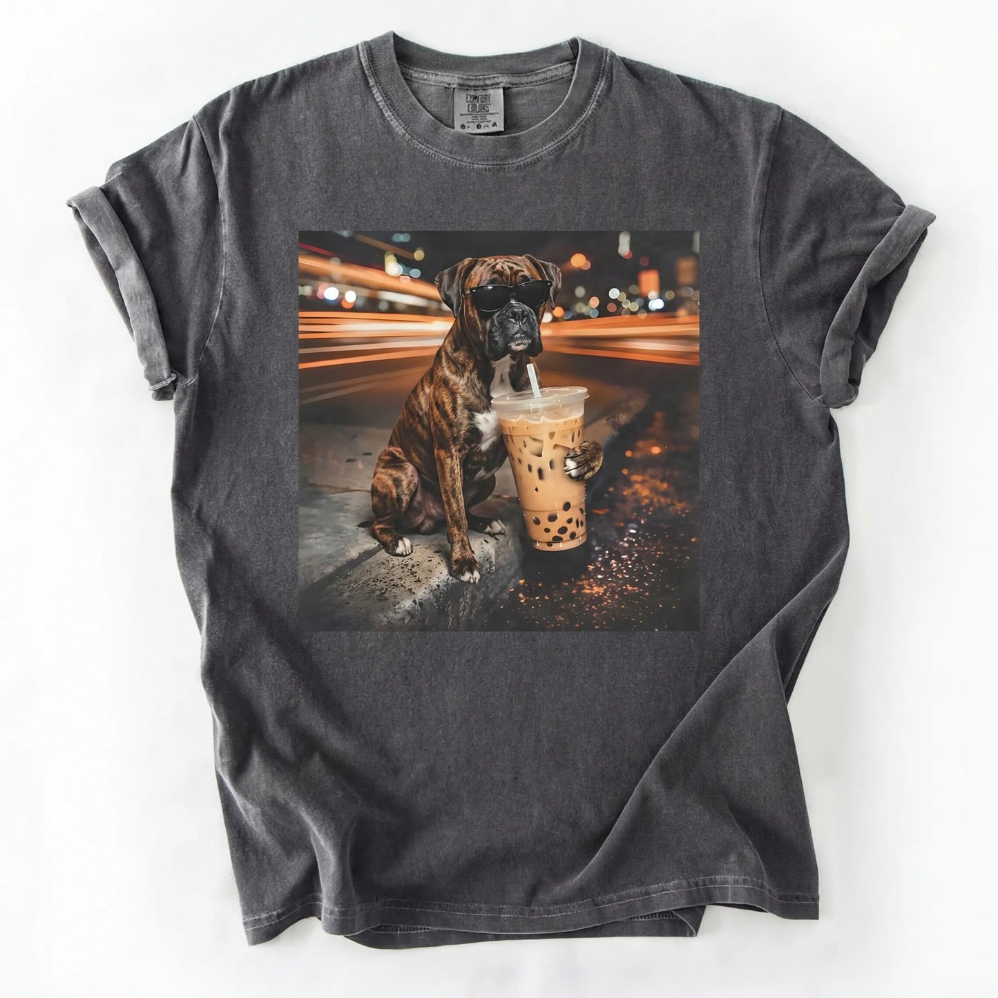 Dog Drinking Bubble Tea Meme Gift for Dog Lovers T-Shirt/Sweatshirt/Hoodie