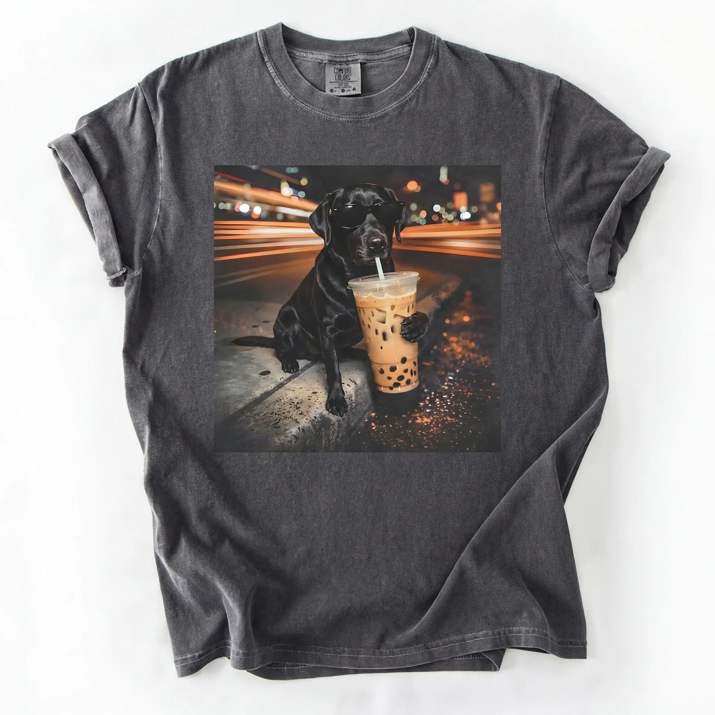 Dog Drinking Bubble Tea Meme Gift for Dog Lovers T-Shirt/Sweatshirt/Hoodie