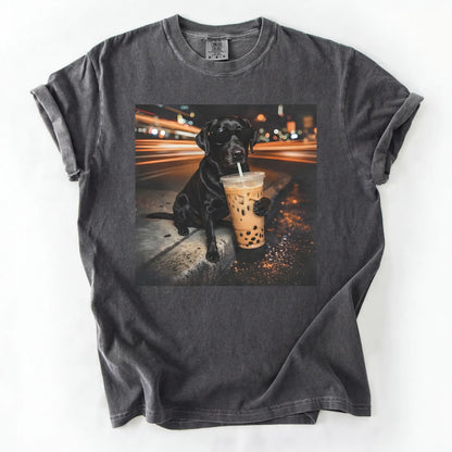 Dog Drinking Bubble Tea Meme Gift for Dog Lovers T-Shirt/Sweatshirt/Hoodie