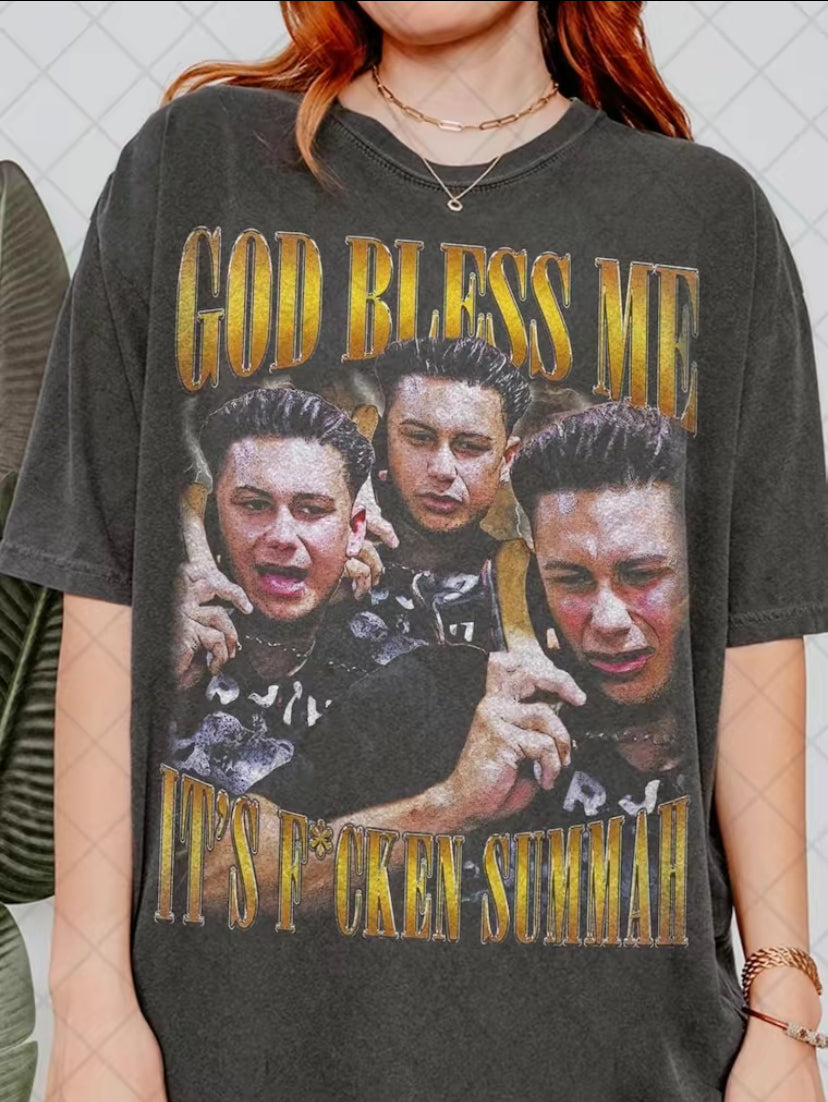 God Bless Me It's F*cken Summah Retro 90's T-Shirt/Sweatshirt/Hoodie