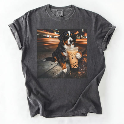Dog Drinking Bubble Tea Meme Gift for Dog Lovers T-Shirt/Sweatshirt/Hoodie