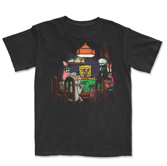 SpongeBob Playing Poker Funny T-Shirt/Sweatshirt/Hoodie