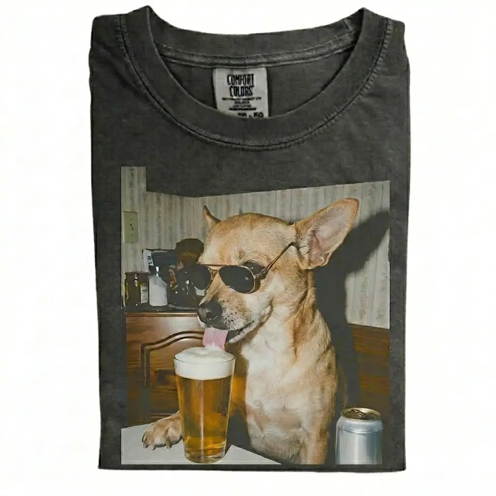 Dog Drinking Beer Meme Gift for Dog Lovers T-Shirt/Sweatshirt/Hoodie