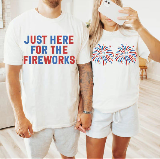 Funny Couples 4th of July Fireworks T-Shirt/Sweatshirt/Hoodie