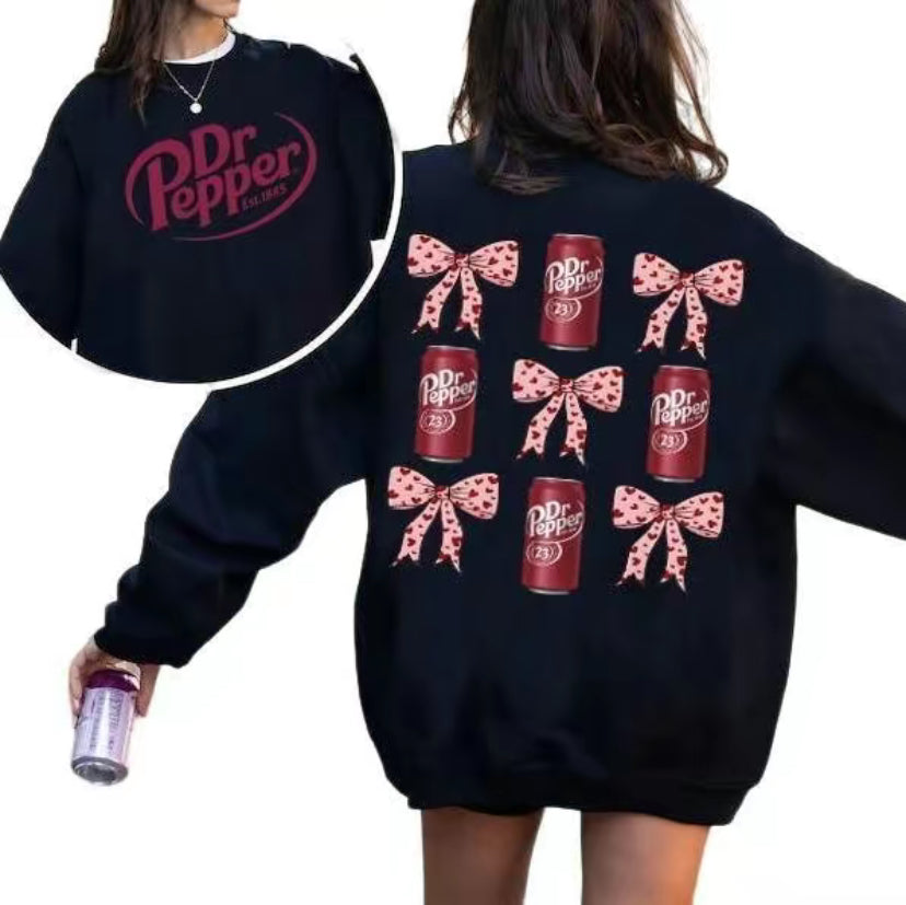 Dr Pepper Coquette Bow Pink T-Shirt/Sweatshirt/Hoodie