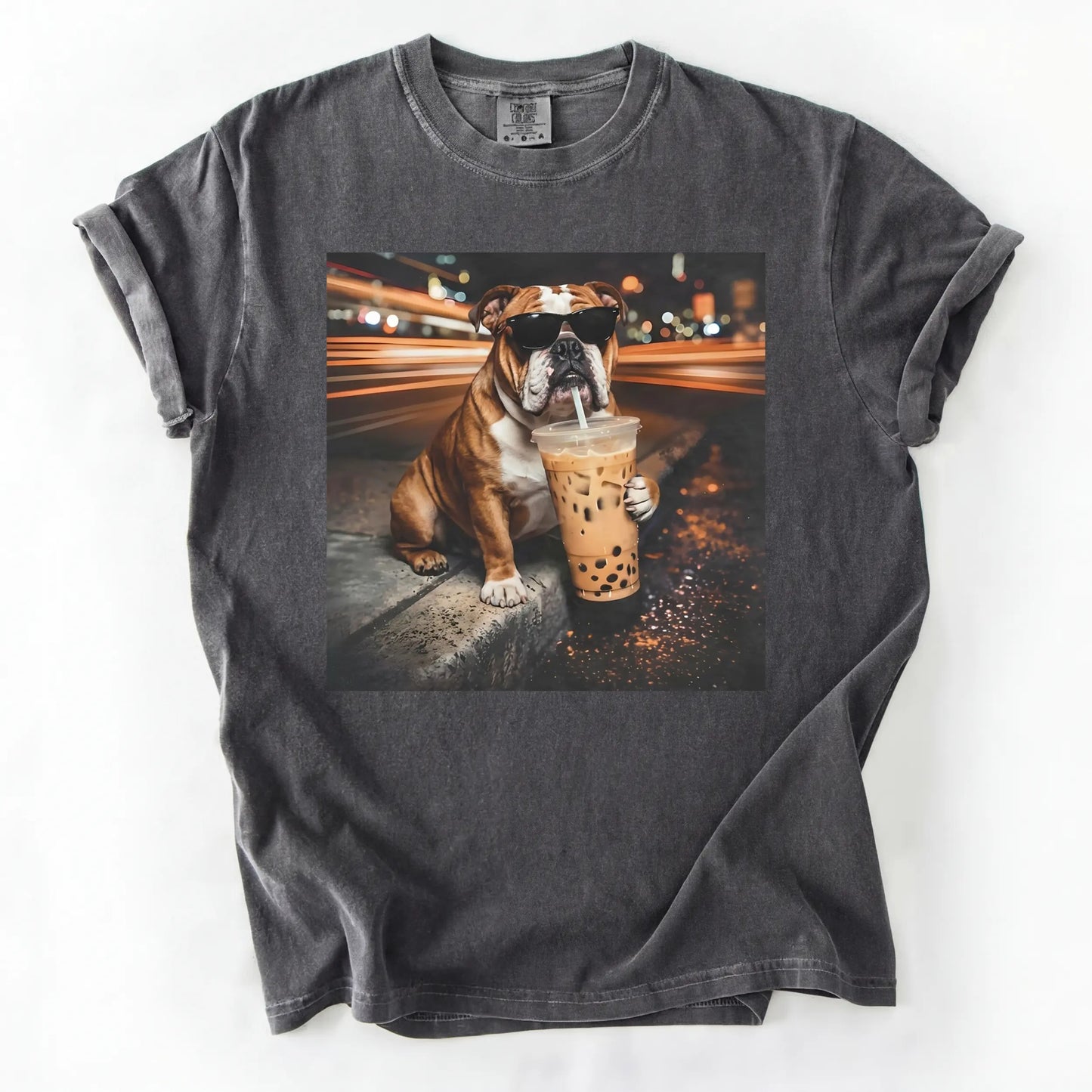 Dog Drinking Bubble Tea Meme Gift for Dog Lovers T-Shirt/Sweatshirt/Hoodie