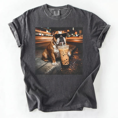 Dog Drinking Bubble Tea Meme Gift for Dog Lovers T-Shirt/Sweatshirt/Hoodie