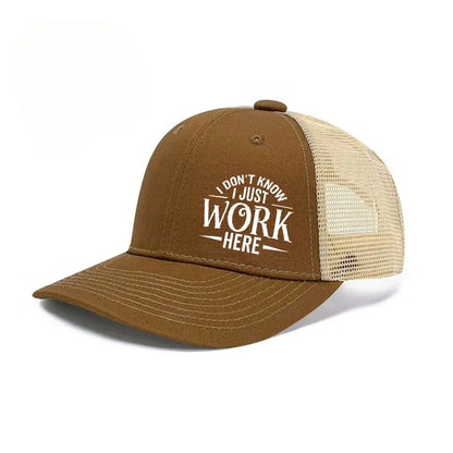 I Don't Know I Just Work Here Funny Hat