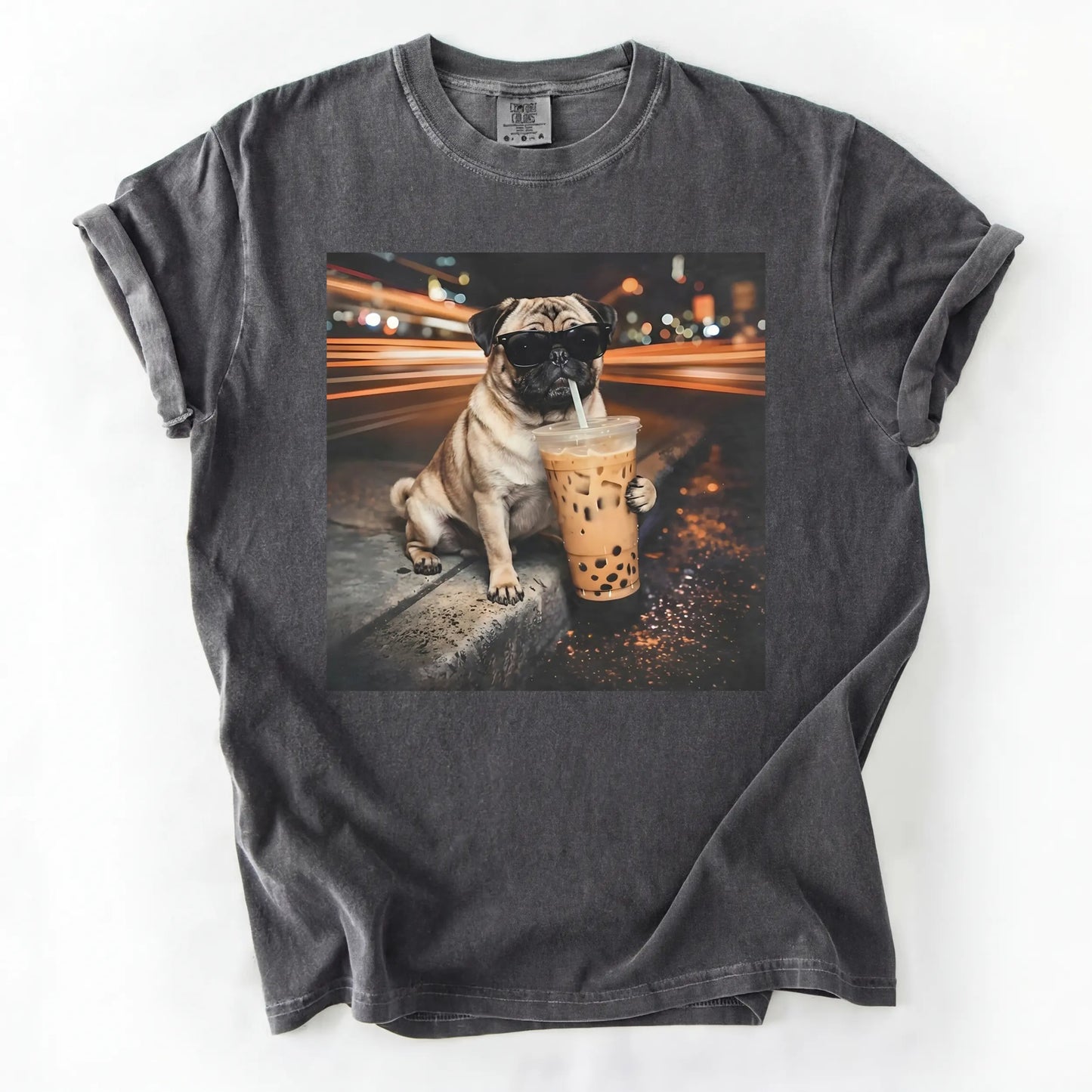 Dog Drinking Bubble Tea Meme Gift for Dog Lovers T-Shirt/Sweatshirt/Hoodie
