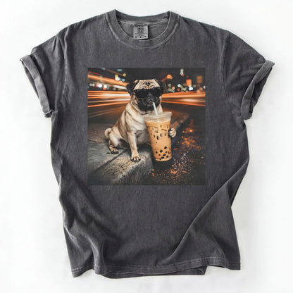 Dog Drinking Bubble Tea Meme Gift for Dog Lovers T-Shirt/Sweatshirt/Hoodie