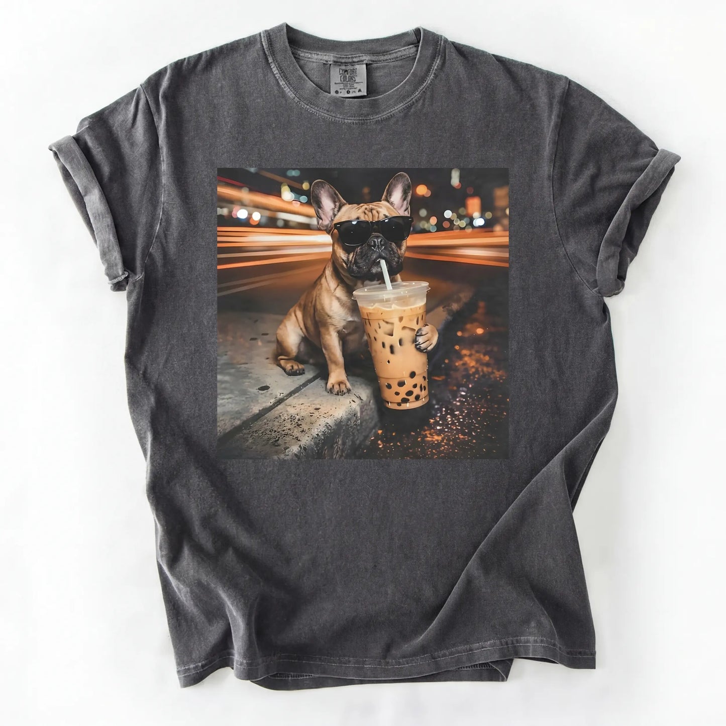 Dog Drinking Bubble Tea Meme Gift for Dog Lovers T-Shirt/Sweatshirt/Hoodie