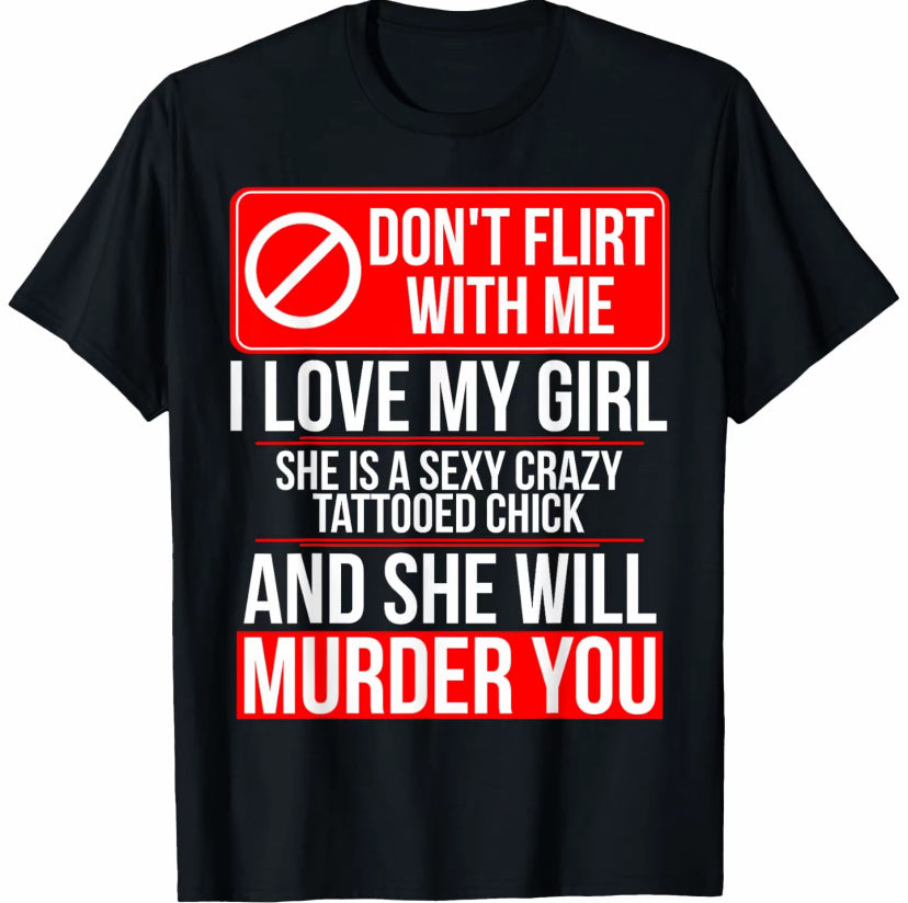 C32L12 Boyfriend Girlfriend Matching Funny T-Shirt/Sweatshirt/Hoodie
