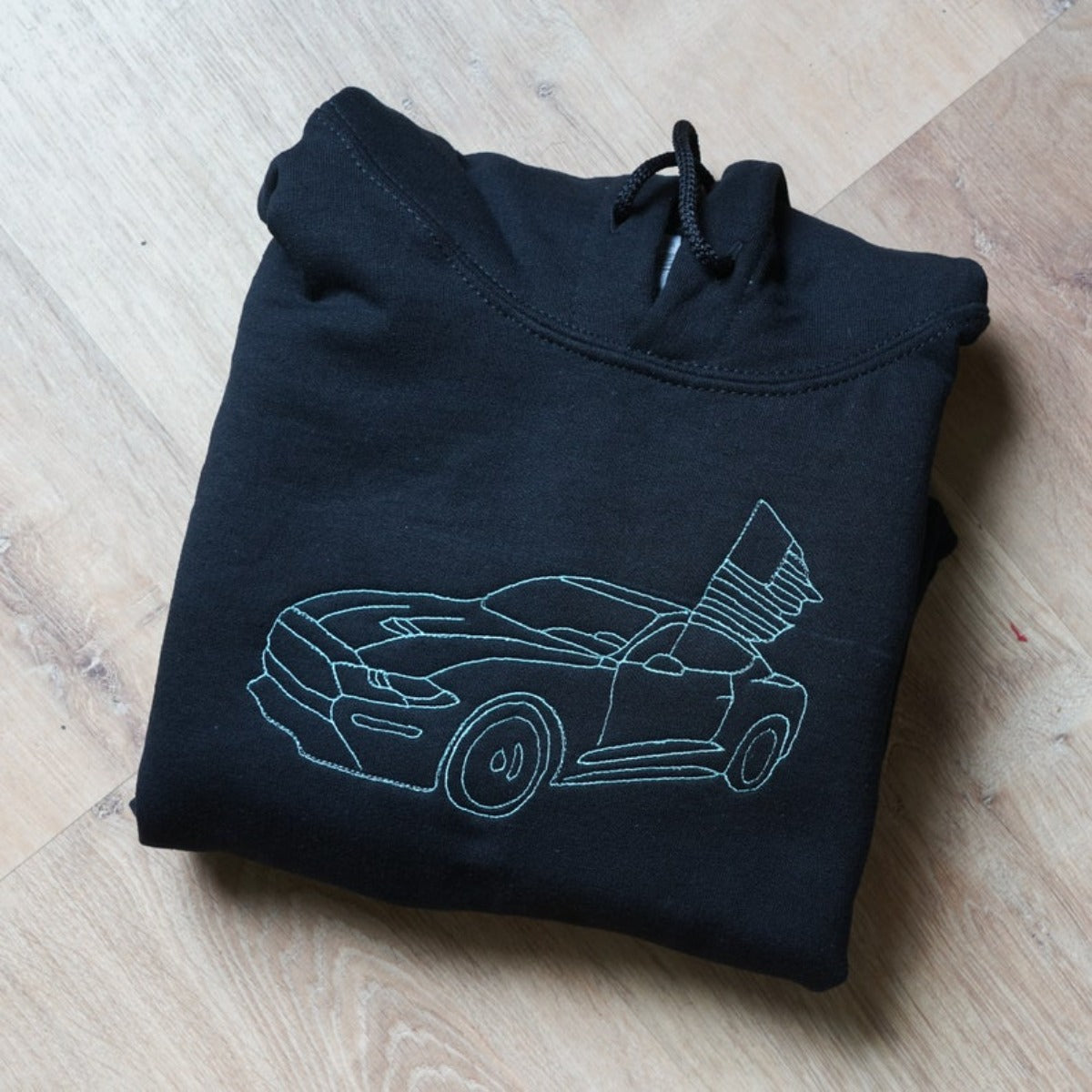 Custom Embroidered Sweatshirt, Hoodie with Photo Car