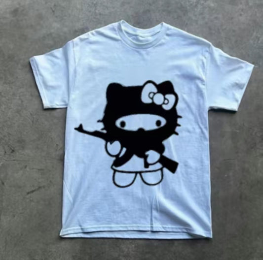 Kitty AK Gun Vintage T-Shirt/Sweatshirt/Hoodie