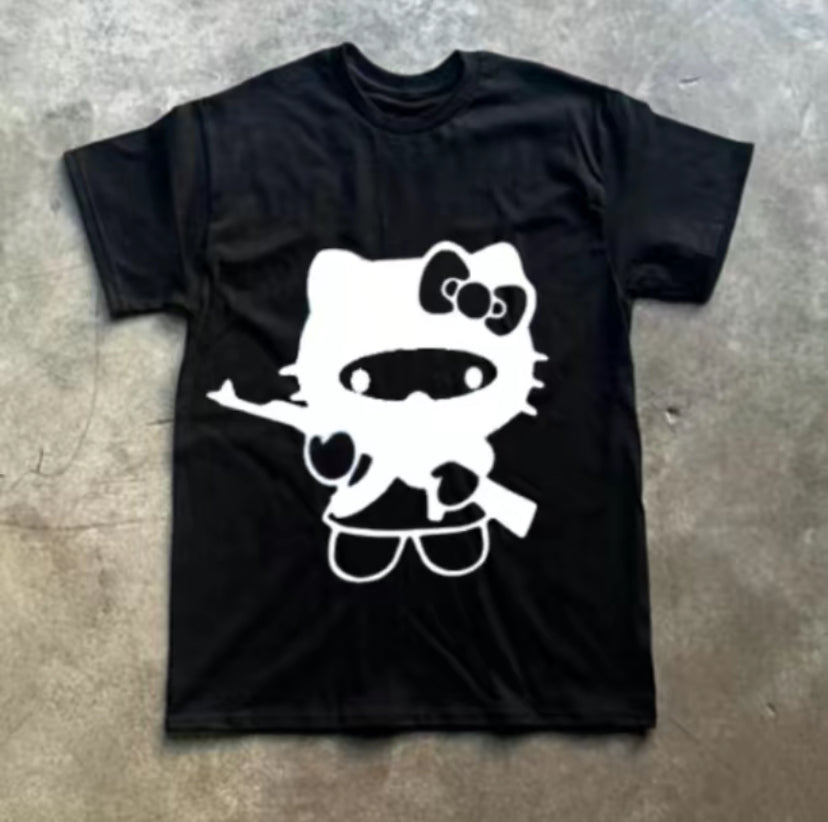 Kitty AK Gun Vintage T-Shirt/Sweatshirt/Hoodie