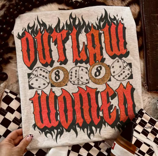 Out-law Women Flames T-Shirt/Sweatshirt/Hoodie