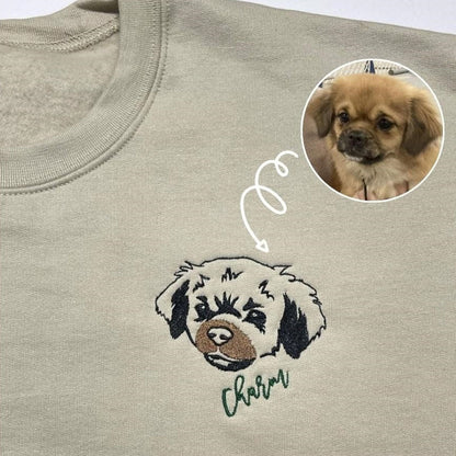 Custom Dog Embroidered Sweatshirt, Hoodie - Gift for Dog Pet Lover