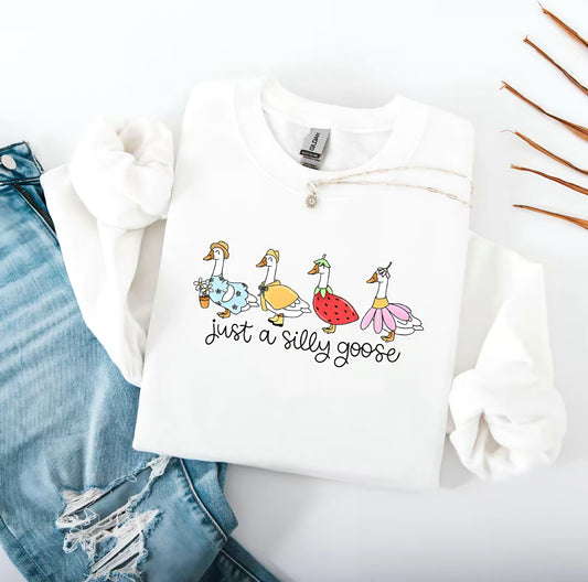Just A Silly Goose Funny T-Shirt/Sweatshirt/Hoodie